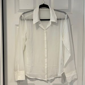 Abercrombie and Fitch Size M Sheer Button Up